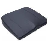 kingphenix Premium Car Seat Cushion, Memory Foam Driver Seat Cushion to Improve Driving View- Coccyx & Lower Back Pain Relief - Seat Cushion for Car, Truck, Office Chair (Leather Classic Black)