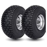 15x6.00-6 Lawn Mower Tire and Wheel Front Tire Compatible with John Deere Craftsman Husqvarna Riding Mowers Lawn Tractors