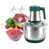 Food Processor,5-Speed Electric Food Chopper,Meat Grinder 5L(20Cups) with Two 6-Blade Sets,500W Powerful Vegetable Chopper Used for Dough Mixing,Meat, Nuts, Fruits, Garlic and Vegetables
