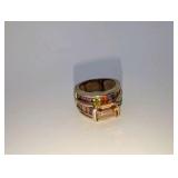 18k Rolled Gold Plated Multi-Colored Gemstone Women