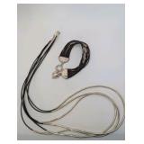Vintage Silpada liquid sterling silver necklace and bracelet set