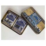 Bicycle Millennium 2000 Limited Edition collectible tin, contains two decks of playing cards