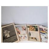 Collection of vintage early 1900s paper advertisements|Kellogs,Ritz,Diamond Walnuts,Gold Medal Flour