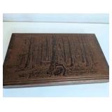 Vintage California redwood souvenir box