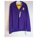 NWT NFL Team Apparel Minnesota Vikings pullover, Size L