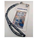 2000 World Series collectible set featuring a New York Yankees vs. New York Mets ticket stub, a branded lanyard, and an "I Was There" pin
