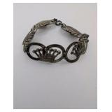 Vintage Sterling Silver bracelet, crown