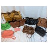 Purse/Handbag Reseller Lot of 9, Bentley, Steve Madden, Rebecca Minkoff, Cole Haan, Banana Republic
