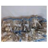~200 piece Vintage Silver Plate Silverware Lot| Rogers, Royal Saxon, International Silver, Oneida