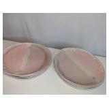 8 Beautiful Blush Pink Anthropologie ceramic plates