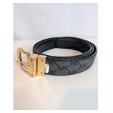 Michael Kors leather reversible belt, Black 44"