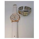 (4) Geneva Cuff Watches Women, Working|New Batteries