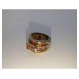 18k Rolled Gold Plated Multi-Colored Gemstone Women