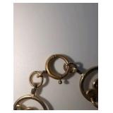 Multi-strand bracelet 925 Sterling gold vermeil beads