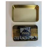 Bicycle Millennium 2000 Limited Edition collectible tin, contains two decks of playing cards