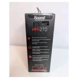 iSound HM-270 wired stereo headphone set, New in Box