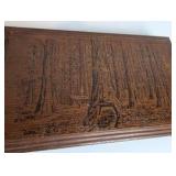 Vintage California redwood souvenir box