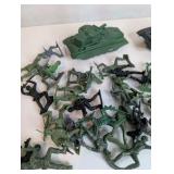 Vintage Plastic Toy Soldiers and Tanks, Hong Kong