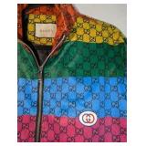 Multicolor GG Jersey Jacket, Size 2XL