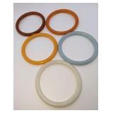 1960s Lucite Bangle Bracelets, Size 8.5|Ketty Dalsgaard Denmark