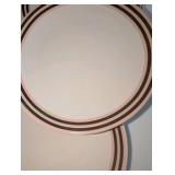 5 Pink with Gold Rim Fishs Eddy,West Elm collab Plates