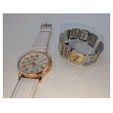 (4) Geneva Cuff Watches Women, Working|New Batteries