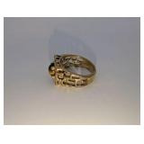 Vintage 14k Gold Electroplated Tigers Eye Men