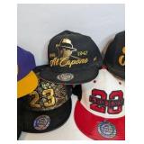 New, Snapback Baseball Hat Lot of 7, Flat bill Cap