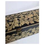 Vintage Wooden Trinket Box, Made in India