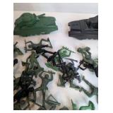 Vintage Plastic Toy Soldiers and Tanks, Hong Kong