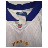 White Reebok Minnesota Vikings Peterson football jersey, 50