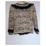 Emporio Armani jacket, beige and black, size 36