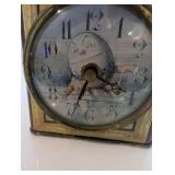 1970s Alice in Wonderland themed tin clock keepsake box, Roger Lascelles Clocks of London