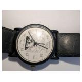 1992 "Relative Time" novelty watch featuring a caricature of Albert Einstein|Working, New Battery