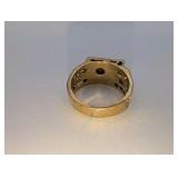Vintage 14k Gold Electroplated Tigers Eye Men