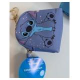 NIB CandyRific Disney Mini Backpacks featuring characters like Mickey Mouse and Stitch on a small, zippered pouch