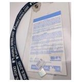 2000 World Series collectible set featuring a New York Yankees vs. New York Mets ticket stub, a branded lanyard, and an "I Was There" pin