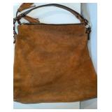 Vintage brown suede Dooney & Bourke hobo bag