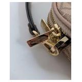 Michael Kors metallic rose gold monogram wristlet, Like New