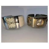 (4) Geneva Cuff Watches Women, Working|New Batteries