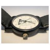 1992 "Relative Time" novelty watch featuring a caricature of Albert Einstein|Working, New Battery