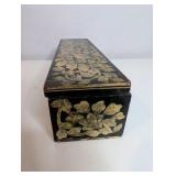 Vintage Wooden Trinket Box, Made in India