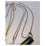 Collection of (5) King Ice necklaces, Nickelodeon pizza slice pendants, Gold Plated|Silver Plated