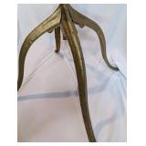 Victorian-era George J. Flanagan dictionary/bible stand|adjustable cast iron,oak panels