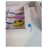 12-piece Room Essentials Annika Flatware Set, a vibrant iridescent rainbow finish