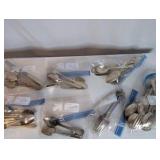 ~200 piece Vintage Silver Plate Silverware Lot| Rogers, Royal Saxon, International Silver, Oneida