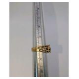 Vintage 14k Gold Electroplated Tigers Eye Men