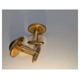 High End Vintage Tie Bar and Cufflink Collection| Correct Gold Plated, Balfour 12K Gold Filled, Swank Mother of Pearl, Navajo sterling silver and turquoise