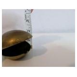 Mid-century modern brass whale ashtray
