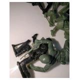 Vintage Plastic Toy Soldiers and Tanks, Hong Kong